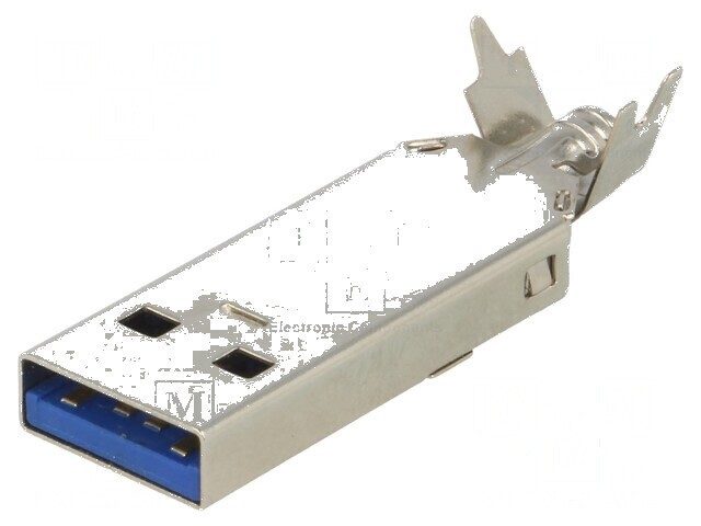 Conector USB A mufă cablu lipire drept USB 3.0 1A 30V