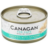 Cumpara ieftin Canagan Cat, Pui si Sardine, 75 g