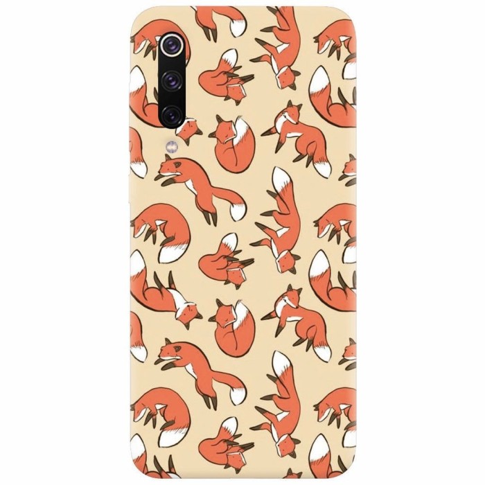 Husa silicon pentru Xiaomi Mi 9, Red Foxes