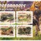 S. TOME E PRINCIPE 2016 - Fauna, Animale de prada / set complet - colita+bloc