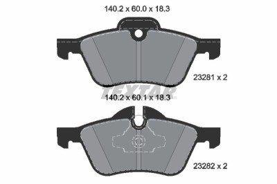 TEXTAR 2328101 Q+ set placute frana,frana disc foto
