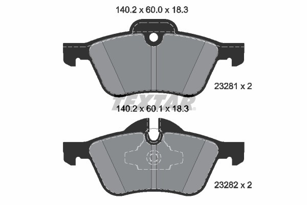TEXTAR 2328101 Q+ set placute frana,frana disc