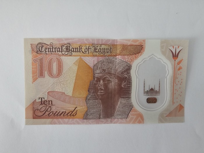 Egipt 10 Pounds 2022 Polimer Noua