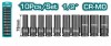 TOTAL - SET 10 BUC TUBULARE LUNGI DE IMPACT 78MM CRMO, 1/2&quot;, 10,12,13,14,15,17,19,21,22,24 PowerTool TopQuality