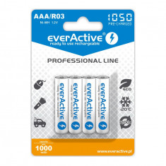 Baterie reincarcabila everActive Ni-MH R03 AAA 950mAh Professional Line-Conținutul pachetului 1x Blister