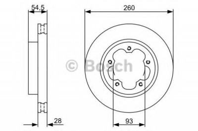 Disc frana FORD TRANSIT caroserie (2006 - 2014) BOSCH 0 986 479 392 foto