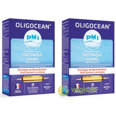 Pachet Plasma Marina Izotonic Oligocean &ndash; Metoda Rene Quinton 30 fiole x10ml + 30 fiole x10ml, Laboratoires Super Diet