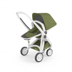 Carucior Greentom Reversible 100% Ecologic White Olive foto