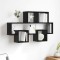 vidaXL Raft de perete Stejar negru 82 x 15 x 51 cm Lemn compozit