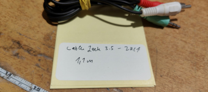 Cablu Jack 3.5 - 2RCA 1.1m