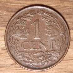 Antilele Olandeze - moneda de colectie - 1 cent 1968 - bronz - frumoasa !