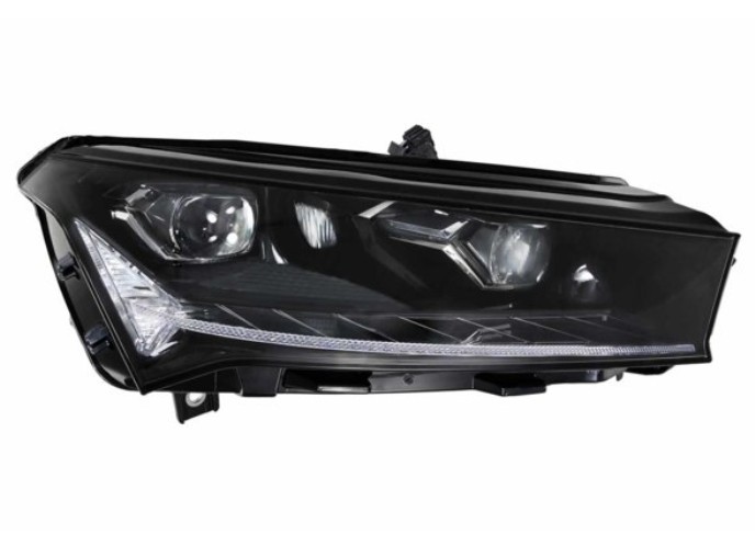 Far SKODA ENYAQ, 02.2021-, partea dreapta, HELLA, LED; electrical; LED; fara the Skoda Crystal Lighting mark,