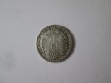 Moneda Argint Austro-Ungaria 10 Kreuzer 1872, Stare Buna, 1.65g, 18mm