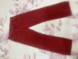 Blugi Vintage Levi's 501, pereche rara, Roșii&ndash; Made in USA (Anii '90) &ndash; W34 L36, stare foarte buna