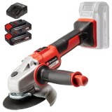 Einhell AXXIO 18/125 PXC + Twinpack CB + 4514095 - Polizor unghiular 125 mm + Set 2 acumulatori si incarcator Li-Ion 18 V 2.5 Ah