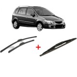 Cumpara ieftin Set 3 stergatoare MAZDA PREMACY (CP) 1999 - 2005, pentru parbriz si luneta, Bosch Twin