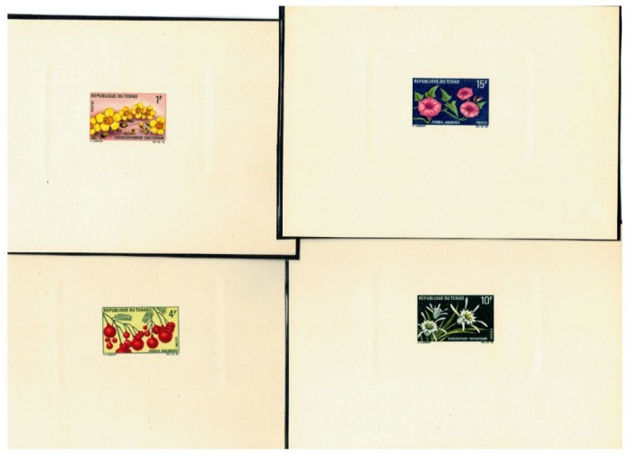 Tchad 1969 - Flori, serie colite ndt nestamp. DELUXE