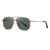 Ochelari de Soare, Barbati - Techsuit (8538) - Gold / Blackrish Green