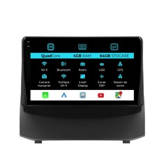 Navigatie Dedicata Ford Fiesta (2009-2017),QuadCore, 9Inch, 4Gb Ram, 64Gb Stocare, Carplay