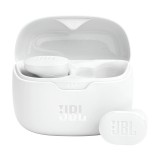 Casti originale Bluetooth cu microfon TWS JBL Tune Buds, alb
