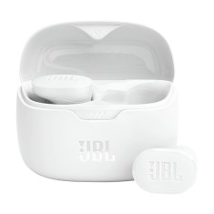 Casti originale Bluetooth cu microfon TWS JBL Tune Buds, alb foto
