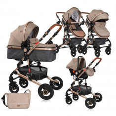 Carucior copii Lorelli Alba Set Dark Beige foto