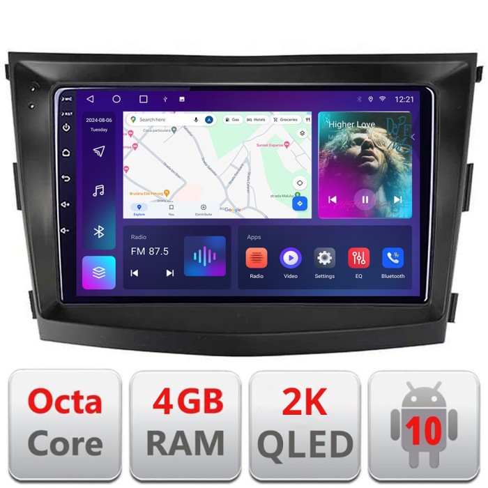 Navigatie SsangYong Tivoli 2015-2019 Android ecran Qled 2K Octa core 4+32 kit-tivoli2015+EDT-E409-2K CarStore Technology