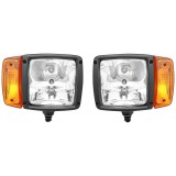 Set lampi tip far cu semnalizare stanga/dreapta 12V HR-A-035 Breckner Germany, 213x207x101 mm, plastic, prindere M12, 1080g