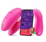 Vibrator pentru Cuplu Chorus Pro, We-Vibe App, Bluetooth Control, Electric Pink