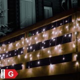 Perdea de lumini inseriabil, stralucitor, 50 LED, alb rece, pt exterior
