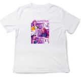 Tricou copii K Pop Demon Huntrix, 5-6 ani, alb, artwork original