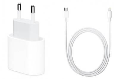 Incarcator Telefon Priza USB Type-C iPhone + Cablu date iPhone Type C la Lightning 1m foto