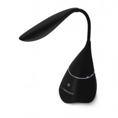 Lampa Led cu difuzor audio 3W fara fir , Esperanza Charm EP151K, AUX jack 3.5mm, Bluetooth v.4.2, baterie Li-Polymer 1200 mAh, neagra