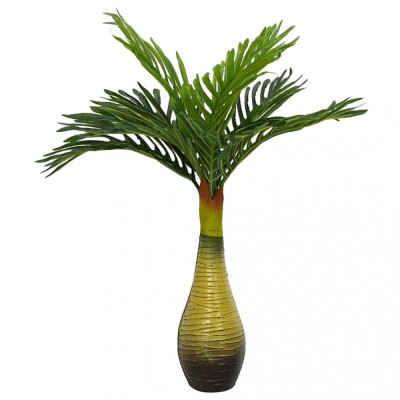 vidaXL Plantă artificială de palmier 9 frunze 70 cm verde foto