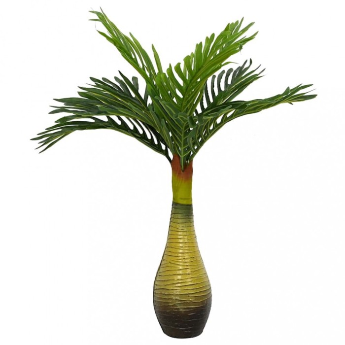 vidaXL Plantă artificială de palmier 9 frunze 70 cm verde