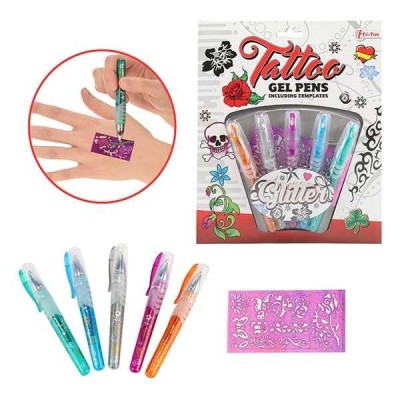 Set 5 pixuri cu gel pentru tatuaje Tattoo Toi-Toys TT45622A foto