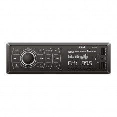 Player auto multimedia Akai, 4 x 35 W, FM Radio, MP3, USB, SD card, Bluetooth, fata detasabila foto