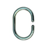 Cumpara ieftin Inele perdea duș Sensea, plastic, crom, set 12 bucăți