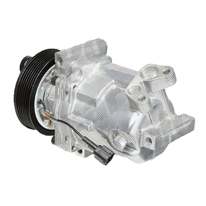 Compresor aer conditionat Nissan Micra, 06.2005-06.2010, motorizare 1, 2/1, 4/1.6, benzina, rola curea 110 mm, 7 caneluri, Calsonic tip: CR10
