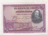 Bnk bn Spania 50 pesetas 1928 circulata