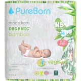 Scutece din Bambus Organic 0 - 5kg Double Pack 68buc