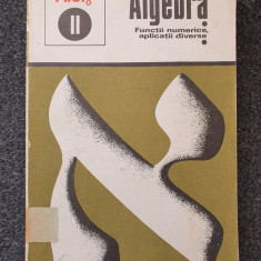 ALEF ALGEBRA Functii numerice, aplicatii diverse (vol. II)