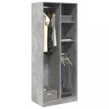 Cumpara ieftin Șifonier, gri beton, 80x50x200 cm, lemn prelucrat