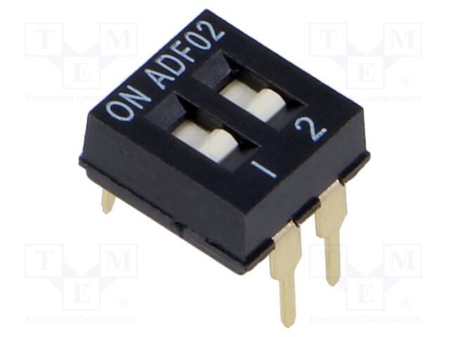 Comutator DIP-SWITCH 2 Secțiuni OFF-ON 0,025A/24VDC TE Connectivity