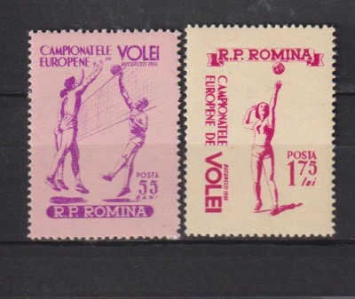 CAMPIONATELE EUROPENE DE VOLEI LP. 387 MNH foto