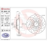Set disc frana Audi A6 C6 (4f2) 04.04-08.11, A6 C6 Avant (4f5) 11.04-08.11, Spate, 302X12mm, plin, BREMBO