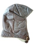 Cască germană din piele &icirc;mblănită pentru pilot, anii 1930-1940