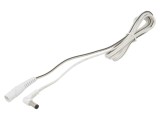 Cablu Prelungitor DC 5,5/2,1 Alb &icirc;n Unghi 2x0,5mm&sup2;