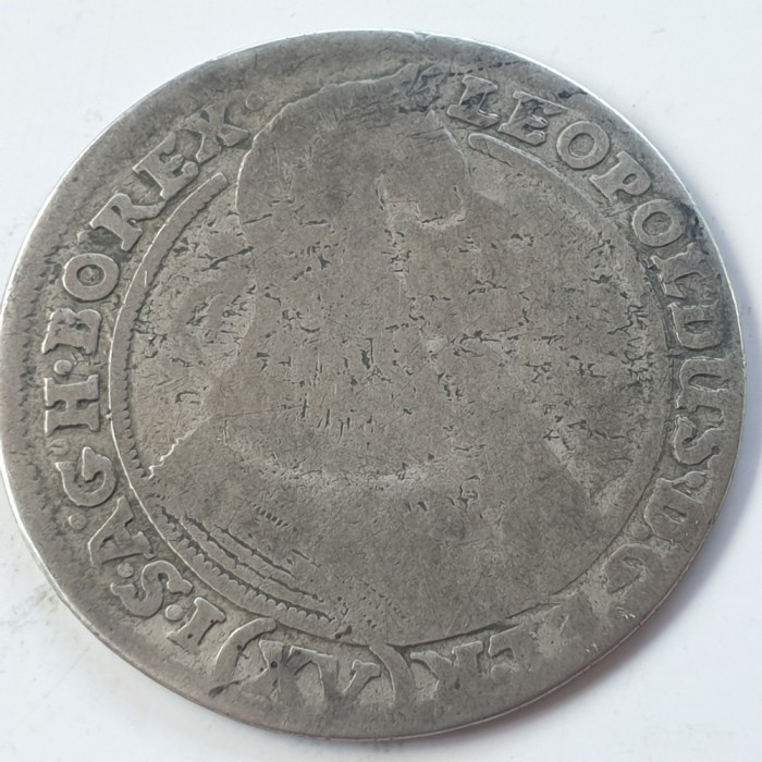 Austria 15 kreuzer 1662 argint Leopold l