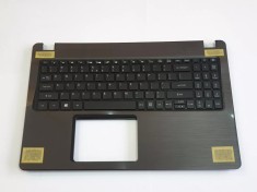 Carcasa superioara cu tastatura palmrest Laptop, Acer, Aspire 5 A515-52, A515-52G, A515-52KG, 6B.H3EN2.001, AP2CE000200, iluminata, neagra, layout US